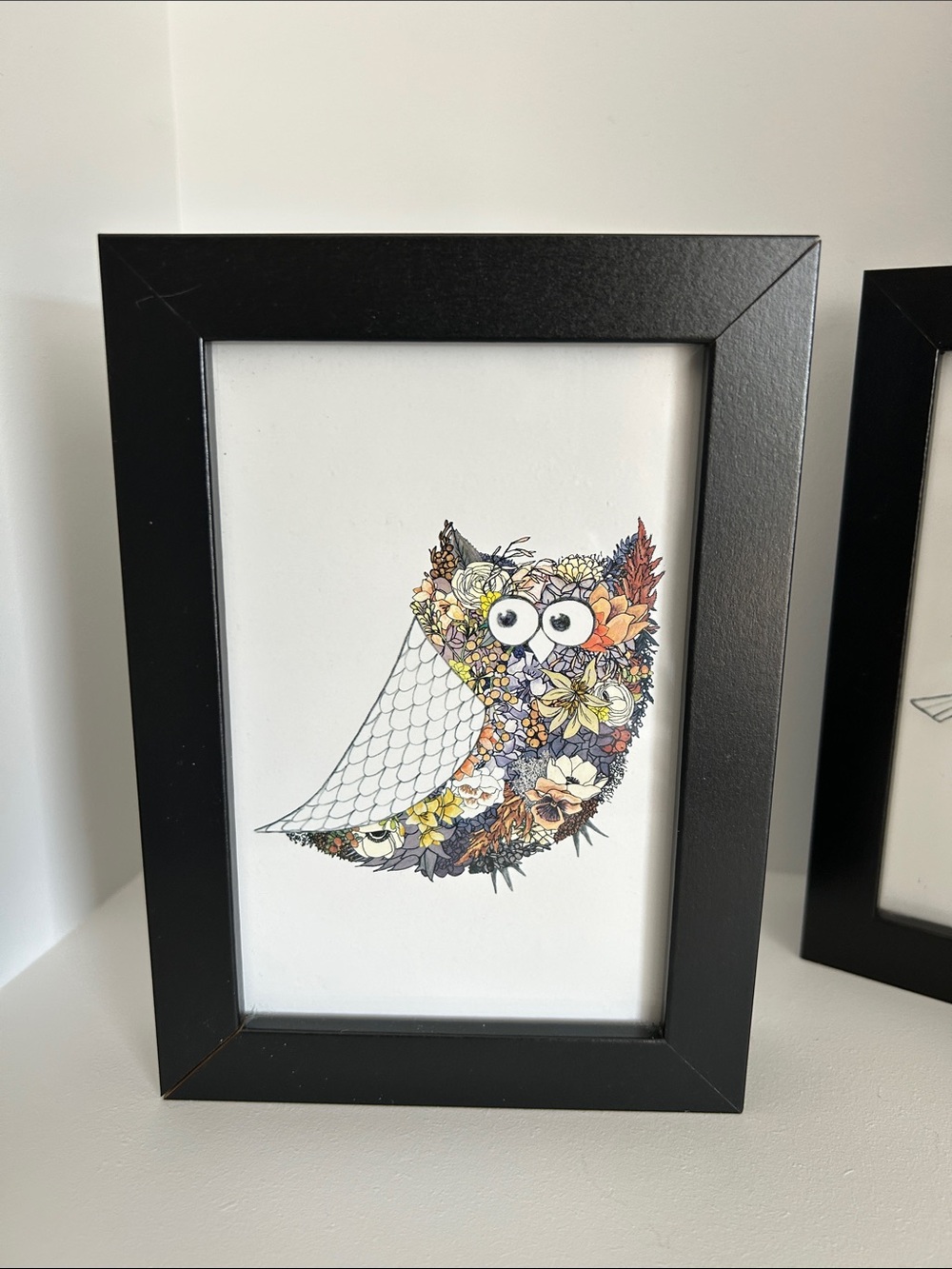 Framed Prints Owl & Chickadee Set - Picture 2 of 8